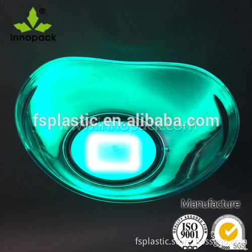 Popular transparent 8L V shape illuminated wine bucket